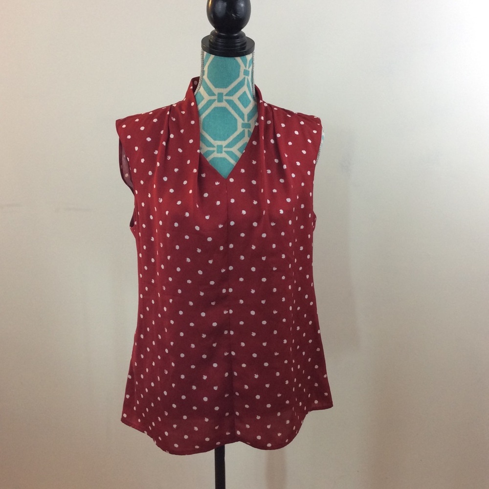 Lord & Taylor| sleeveless | polka dot